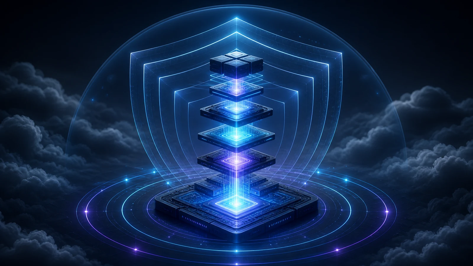 Capas verificadas de computación elevándose desde una raíz de confianza protegida